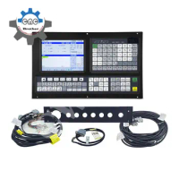 CNC 980TC Lathe Controller Support PLC+ATC High Grade 2Axis Board CNC Lathe Controller 8 Inch Display PLC Function Tac Panel