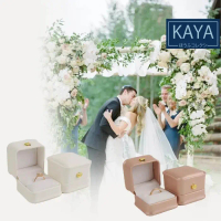 Kotak Cincin Kulit - Mewah Kokoh Kotak Perhiasan Proposal Dan Pertunangan Kotak Cincin Mahkota