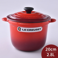 Le Creuset 萬用窈窕鑄鐵鍋 20cm 2.8L 櫻桃紅
