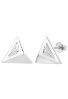 Lara Three Lives Circle Silver Earrings