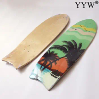1 Piece Skateboard Deck Land 82x26cm 32x10.5inch Single Kicktail Accessories Outdoor 7 Layer Wood Suit Surf Skate Board