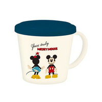 米奇米妮小杯子+背蓋 正反 水杯 迪士尼 日本製 正版授權J00012413