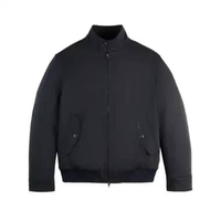Fay Bomber Jacket in Technical Gabardine Blue L Blue