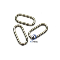 (144 PCS) Ring OVAL 1,5 CM Aksesoris Tas - NIKEL
