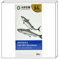 【大研生醫】德國頂級魚油軟膠囊 Omega-3 84% （60/盒）