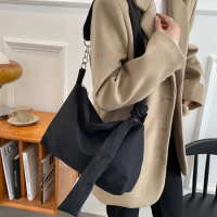 Crossbody Bags for Women Handbag Nylon Shopper Girls Chain Removable Adjustable Strap Messenger Shoulder Bag