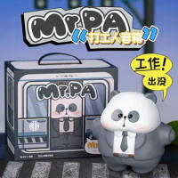 Kawaii Mr.Pa Teacher Bluetooth Speaker Ornaments Anime Figures Panda Mr.Pa Speaker Collection Decor 