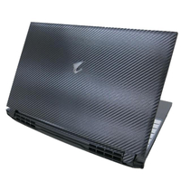 【Ezstick】GigaByte 技嘉 AORUS 15P KD YD XD XC 黑色卡夢紋機身貼(含上蓋貼、鍵盤週圍貼 共二張)