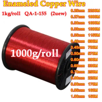 1kg/roll Enameled Copper Wire 0.25mm 0.3mm 0.4 0.95mm 2UEW Magnet Wire Magnetic Coil Winding For Electromagnet Motor inductance