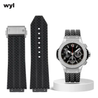 Watch Strap For HUBLOT BIG BANG Silicone Waterproof Men's Watch Band Wristband Accessories Rubber Watch chain 26*19mm