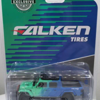 1/64 GREENLIGHT 2021 Jeep Gladiator Falken Tire Falcon coating Collection die-cast alloy dolly model