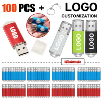 100pcs/lot Colour USB Flash Drive wholesale 2.0 4G 8G 16GB Memory Stick Pendrive 32GB 64GB 128GB USB Stick Flash Disk Free laser
