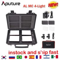 Aputure AL MC 4-Light Travel Kit Photography Studio Mini LED light RGBWW 3200K-6500K HSI Color Control with Charging Case