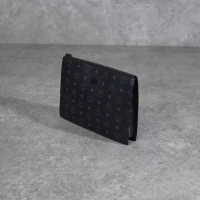 MCM Tas MCM VISETOS AREN BLACK WRISTLET CLUTCH WITH HANDLE 100% ORIGINAL