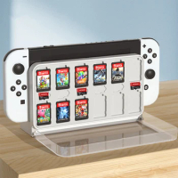 Clear Case for Nintendo Switch OLED Dock Protective Case Cover for Nintendo Switch OLED Charging Station