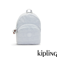 Kipling 冰晶霧灰印花前袋簡約後背包-CHANTRIA L
