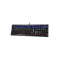 KM-G6 คีย์บอร์ดเกมมิ่ง Mechanical Keyboard LED Backlit Gaming Keyboard with Blue Switches สีดำ