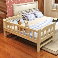 免運 可開發票 兒童床實木床小孩帶護欄女孩公主床嬰兒拼接床加寬床寶寶床