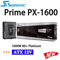 ATX 12V Seasonic PRIME PX-1600 SSR-1600PD SATA 1600W 80+ Platinum Cooling Mode Full Modular Power Supply for Gaming Desktop NEW