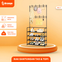 GHL - Rak Gantungan Baju, Topi, Jaket, Tas dan Rak Sepatu Multifungsi (XMJ-1)