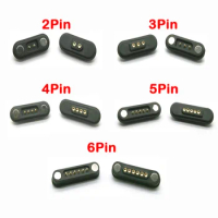50PCS 2A Magnetic Pogo Pin Connector 2 3 4 5 6 Pin Spacing 2.2/2.8 MM Spring Loaded Male and Female Contacts DC Power Sockets