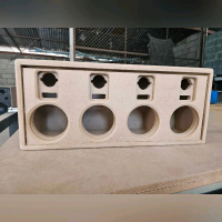 ตู้ลำโพง Diy(งานดิบ) เสียงกลาง 4×4 2×2 ทำจากไม้ MDF  ขนาด 12 mm กั้นห้องแยก พอตลมแยก เสียงกลางใสๆวัย