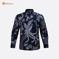 Batik Keris Kemeja Batik Reguler Fit Lengan Panjang Motif Keris Sido Sekaringrani - Navy 20