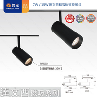 【燈王的店】舞光LED 15W 達文西磁吸式投射軌道燈 三種色溫可選 LED-MTTR15