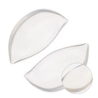 2 Pcs V-shaped Inserts Bikini Liners Breast Pads Underwire Filler Padded Silicone