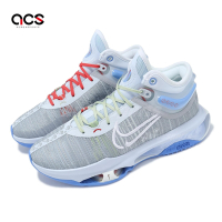 Nike 籃球鞋 Air Zoom G T Jump 2 EP 男鞋 灰 藍 聖誕配色 氣墊 回彈 運動鞋 DJ9432-002