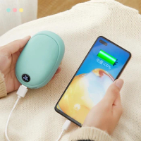 Rechargeable Hand Warmer Powerbank Portable Charger External Battery Pack Mini Powerbank for iPhone Xiaomi Power Bank 10000mAh