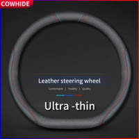 Car Steering Wheel Cover Non-Slip 38cm Leather For Toyota Corolla CH-R Camry Rav4 Auris Prius Yalis Avensis Auto Accessories