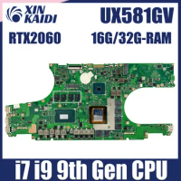 UX581GV Laptop Motherboard For ASUS Zenbook Pro Duo UX581G Notebook Mainboard I7-9750H I9-9980HK CPU