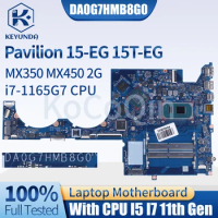 DA0G7HMB8G0 TPN-Q245 For HP Pavilion 15-EG 15T-EG Notebook Mainboard M16346-601 M16344-601 I5 I7 MX350/MX450 Laptop Motherboard