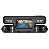 P28 Dash Cam With Wifi Dual 1920X1080P Front And Cabin Dash