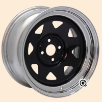 16inch steel wheels 4 holes 4X100 EK3 chrome wheels car rims deep lip