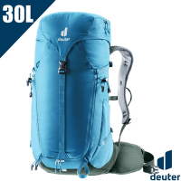 Deuter TRAIL 30L 輕量拔熱透氣健行登山背包(Airstripes 3D立體背負系統)_藍