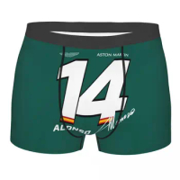 Custom Fernando Alonso Boxers Shorts Men's Aston Martin Briefs Underwear Cool Underpants