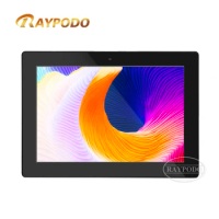 Raypodo Rugged Industrial Grade Wall Mount Tablet AIO Automation 10.1 Inch Chipset RK3288 Tablet PC Android 8.1 Panel