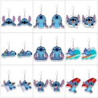 Disney Halloween Mickey Mouse Print Resin Earrings Cartoon Cosplay  Characters Handcraft Acrylic Epoxy Fish Hook Earrings