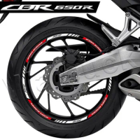 For Honda CBR650R cbr 650r Cbr650 Cbr 650r Reflective Motorcycle Wheel Sticker Rim Decal Stripe Tape Accessories Waterproof