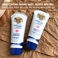 Kem chống nắng Banana Boat light as air, lotion chống nắng body, kiềm dầu ráo da, từ Mỹ
