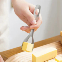 Baking Tools Kitchen Novel Kitchen Accessories Cheese Cutter 304 Stainless Steel Silicone Handle Butter Square Spatula Bakeware