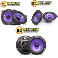 2pcs 4 Inch 5/6.5Inch 70/80/90W Car Speakers Full Range Frequency Heavy Mid-bass Modified Subwoofer Car Audio Automotive Speaker