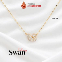 Kalung Emas Swan, Emas 10K J5 Ismoyo