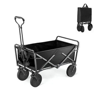 Camping Beach Shopping Folding Wagon Trolley with Adjustable Handle
