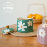 Creative Design Exquisite Lightweight Luxury High-Value Ceramic Seasoning Jar Household High-Tempera