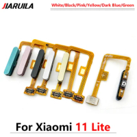 20Pcs/Lot, Home Button FingerPrint Sensor Flex Cable Ribbon For Xiaomi Mi 11 Mi11 Lite Replacement Parts