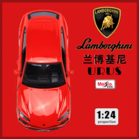 Maisto 1:24 Lamborghini URUS Red Sports off-road SUV Simulation AlloyCar Model Crafts Decoration Collection Toy Tools Gift