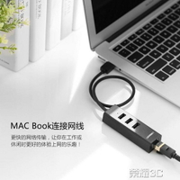 網線轉換器 綠聯網線轉換器有線接口適用macbookpro蘋果筆記本電腦usb分線器 可開發票 交換禮物全館免運